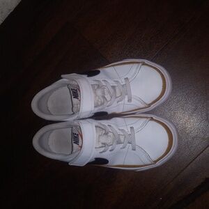 Nike shoes, kids, white and black, size 13C US